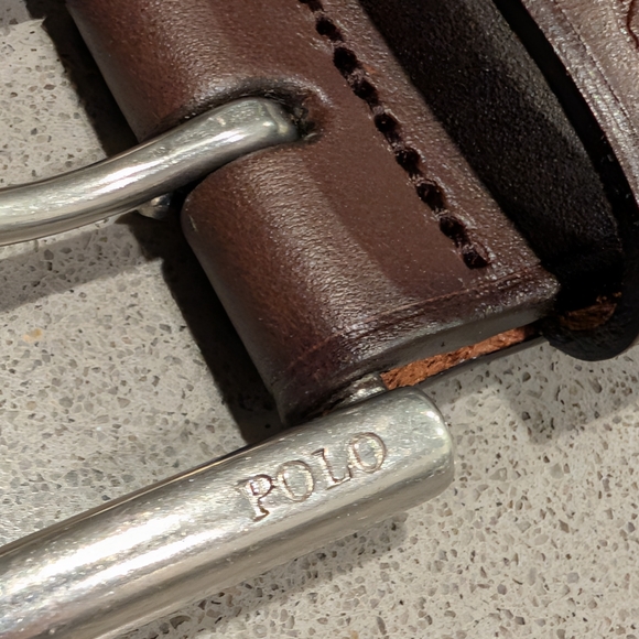 Polo Ralph Lauren Men's Brown Leather Belt - Picture 4 of 16